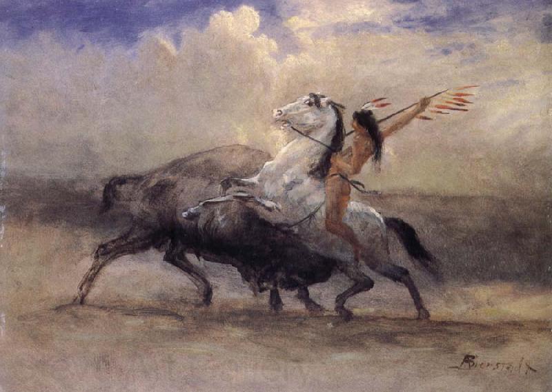 Albert Bierstadt Last of the Buffalo Spain oil painting art